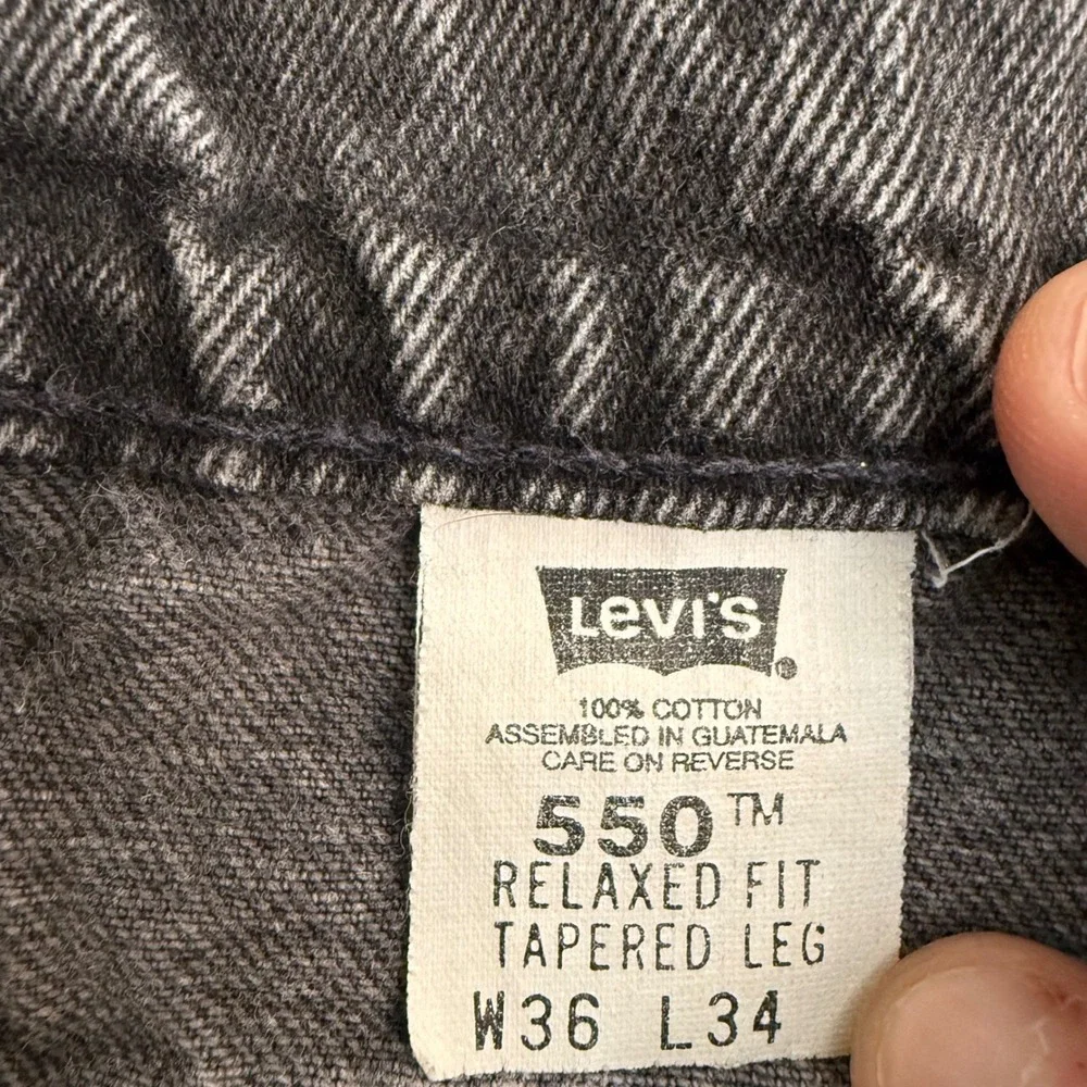 Levi's‎ 550 Orange Tab Relaxed Fit Tapered Jeans Mens 36x34 (33x33) Vintage 1995